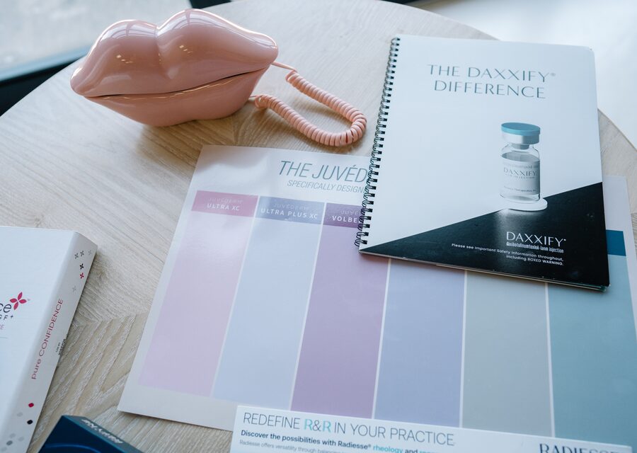 Aesthetic product literature and training materials
